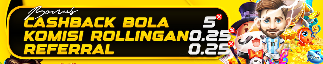 BONUS CASHBACK 5%